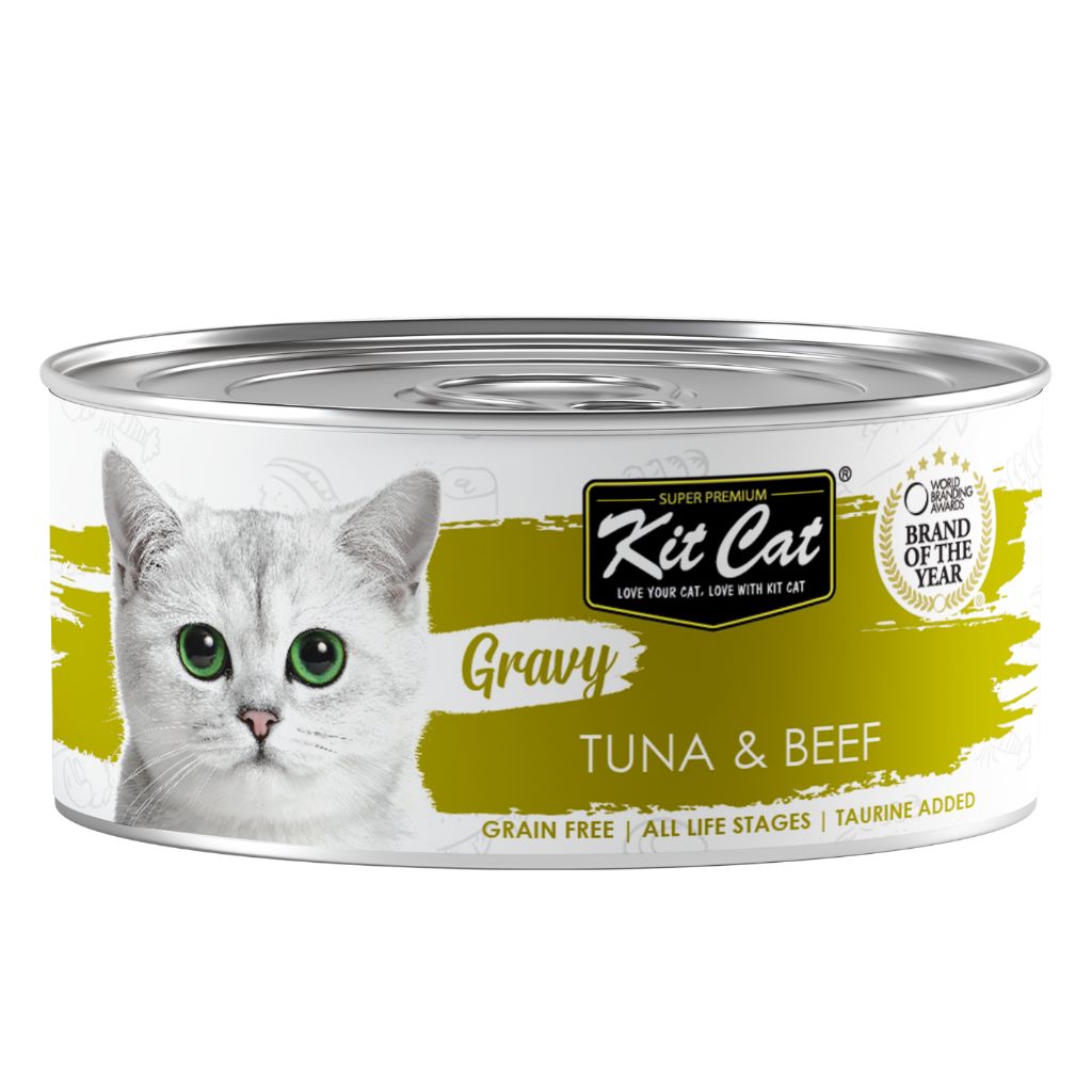 Lata Gravy - Atún & Ternera 70g Kit Cat