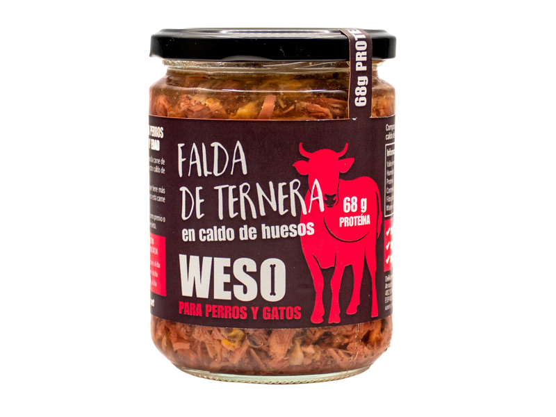 Falda de ternera en caldo de huesos WESO 400gr