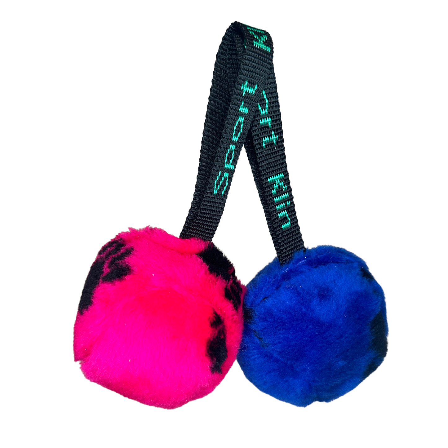 Pelota peluche con asa plana 10cm diámetro