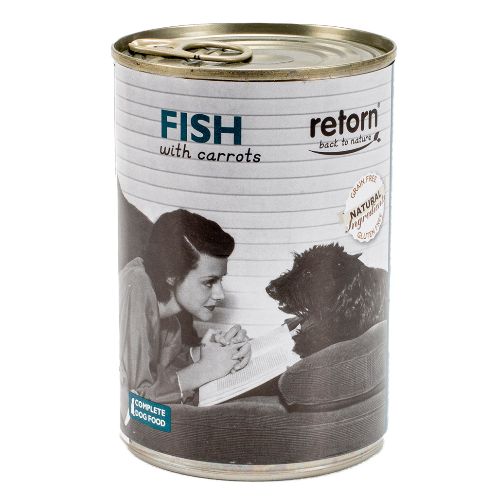 Retorn - Comida húmeda para perros de Pescado con Zanahorias