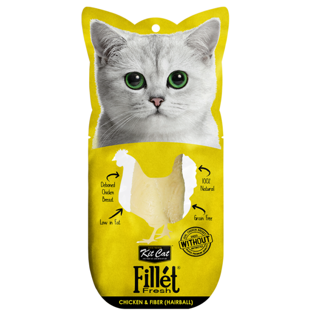 FilletFresh - Pollo y Fibra 30g Kit Cat
