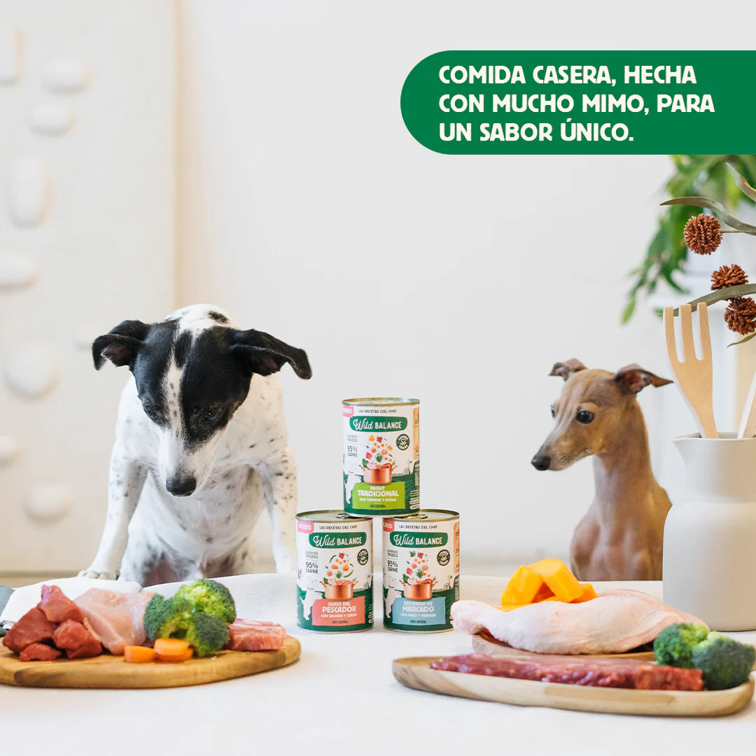Lata completa Estofado de Mercado con Pavo y Ternera para Perros - Wild Balance