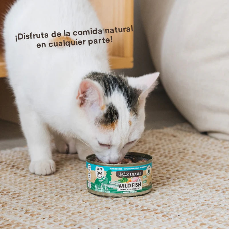 Lata de Pescado y Pavo para gatos 120g - Filosofía BARF - Wild Balance