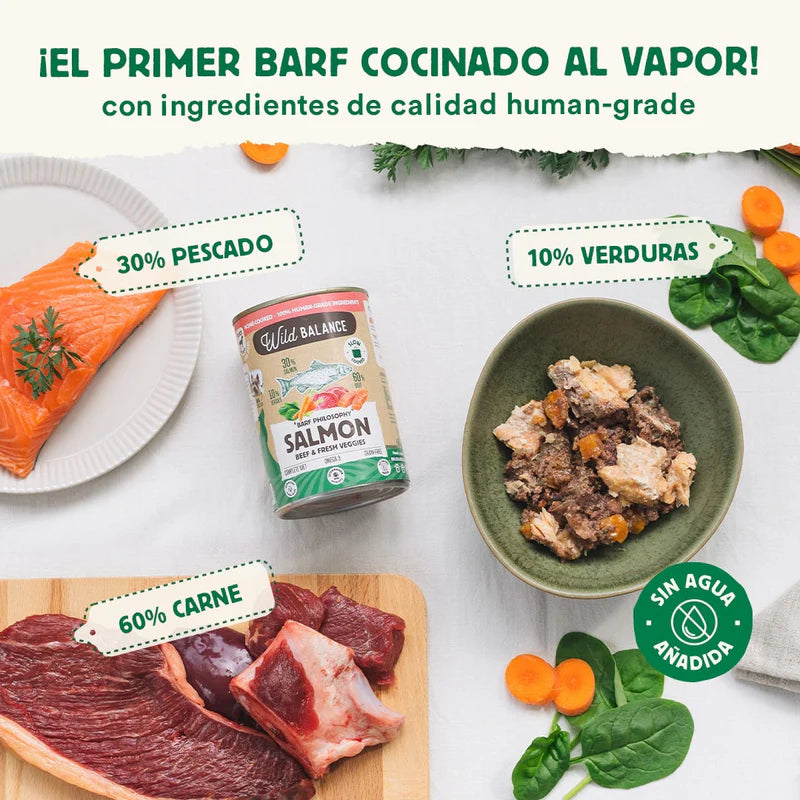 Lata de Salmon y ternera para perros - Wild Balance
