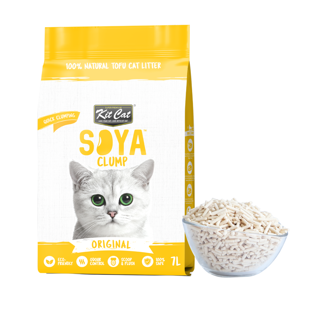 Arena de soja Eco Kit Cat SoyaClump - Original 7L