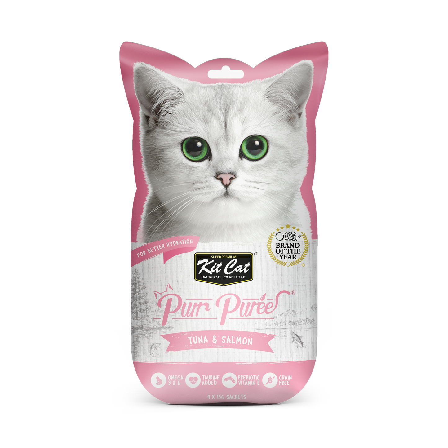PurrPuree - Atun y Salmon 60g Kit Cat