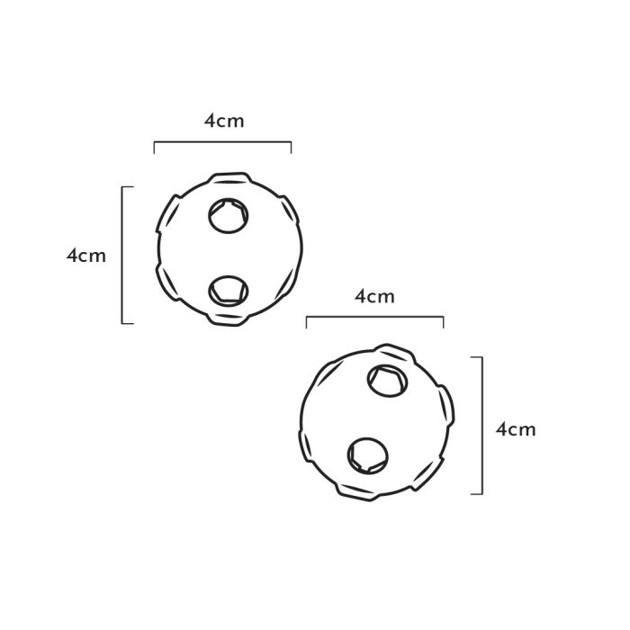 RUB HOLE FOR CATS x 2