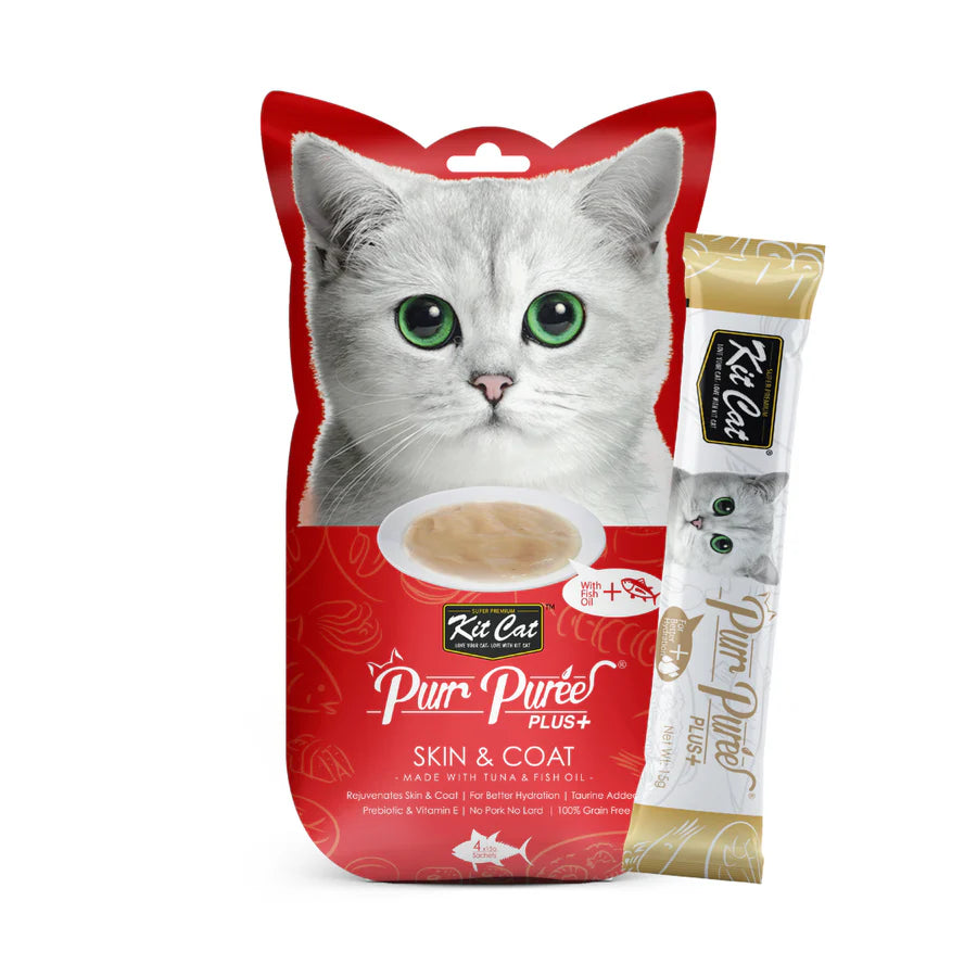 PurrPureePLUS - Atun Skin & Coat 60g Kit Cat