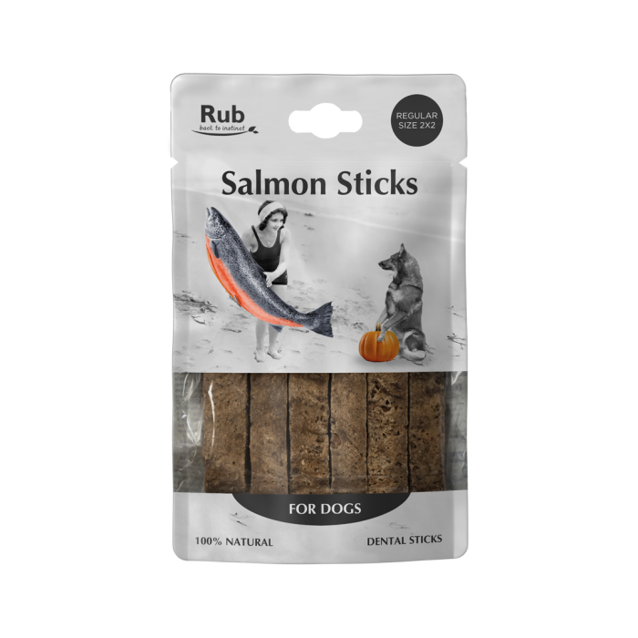 RETORN RUB SALMON DENTAL STICK FOR DOGS 100G