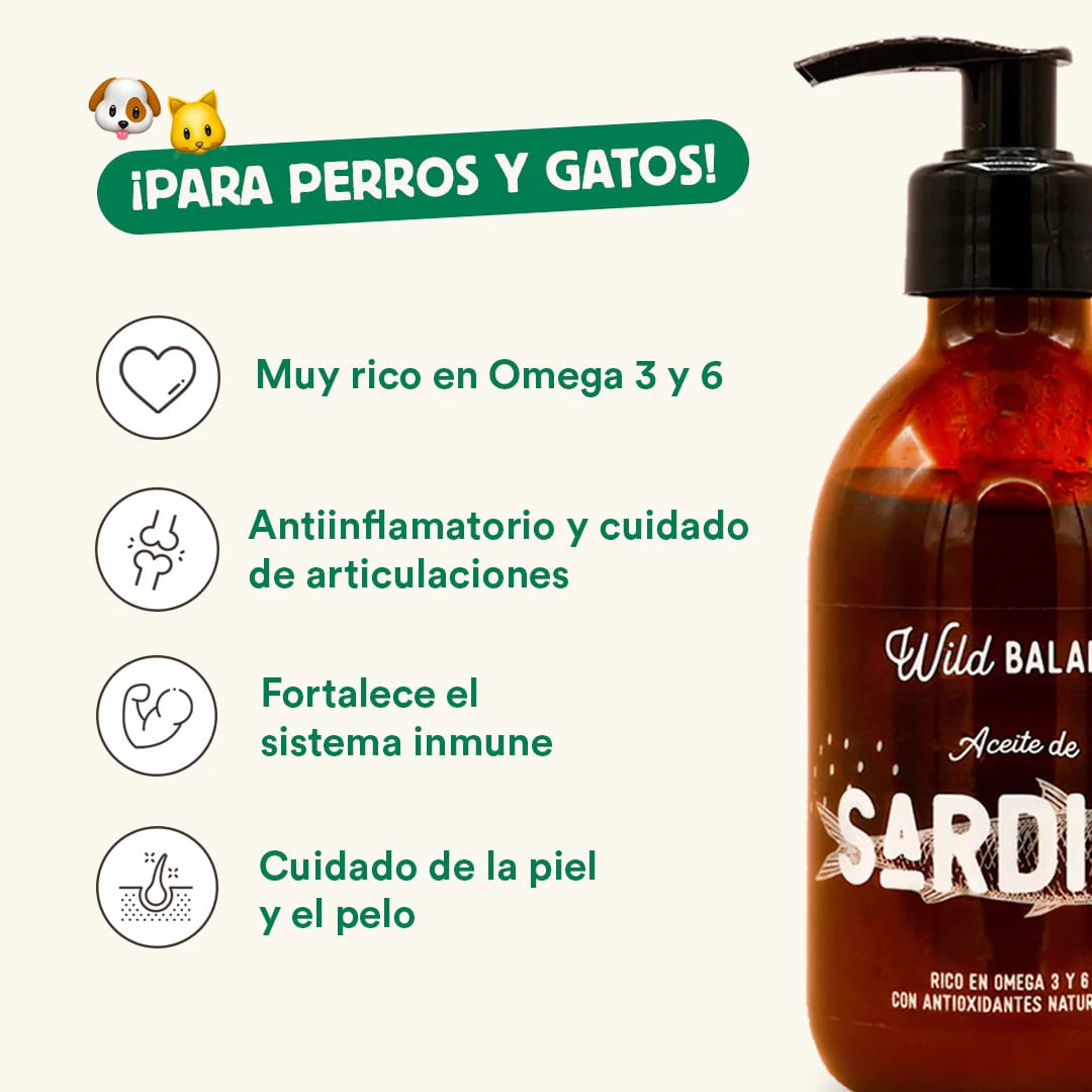 Aceite Natural de Sardina - Wild Balance