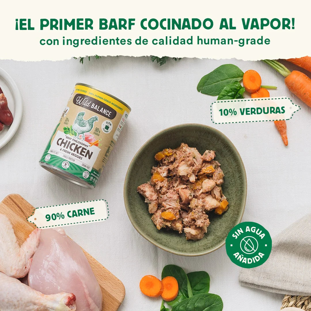 Lata de pollo para perros -Wild balance