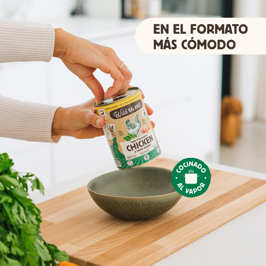 Lata de pollo para perros -Wild balance