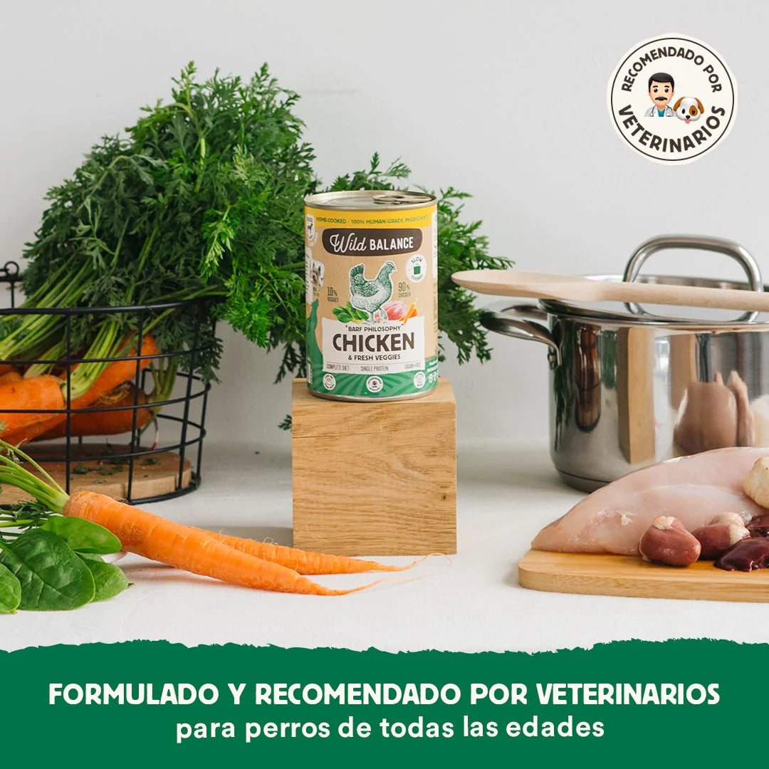 Lata de pollo para perros -Wild balance
