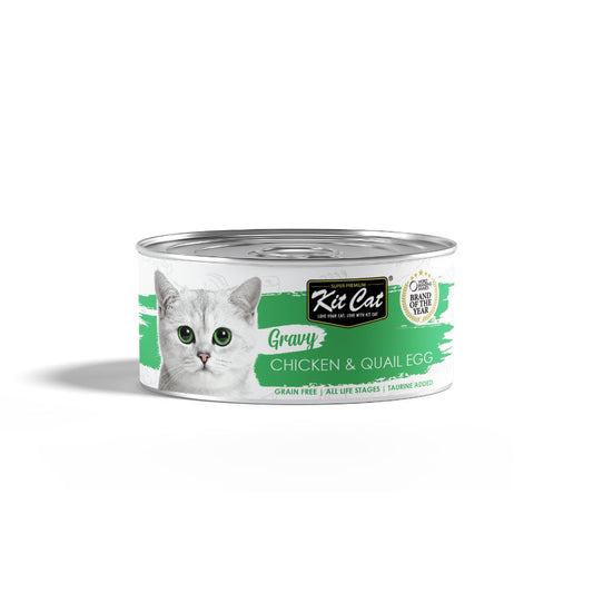 Lata Gravy - Pollo & Huevo Codorniz 70g Kit Cat