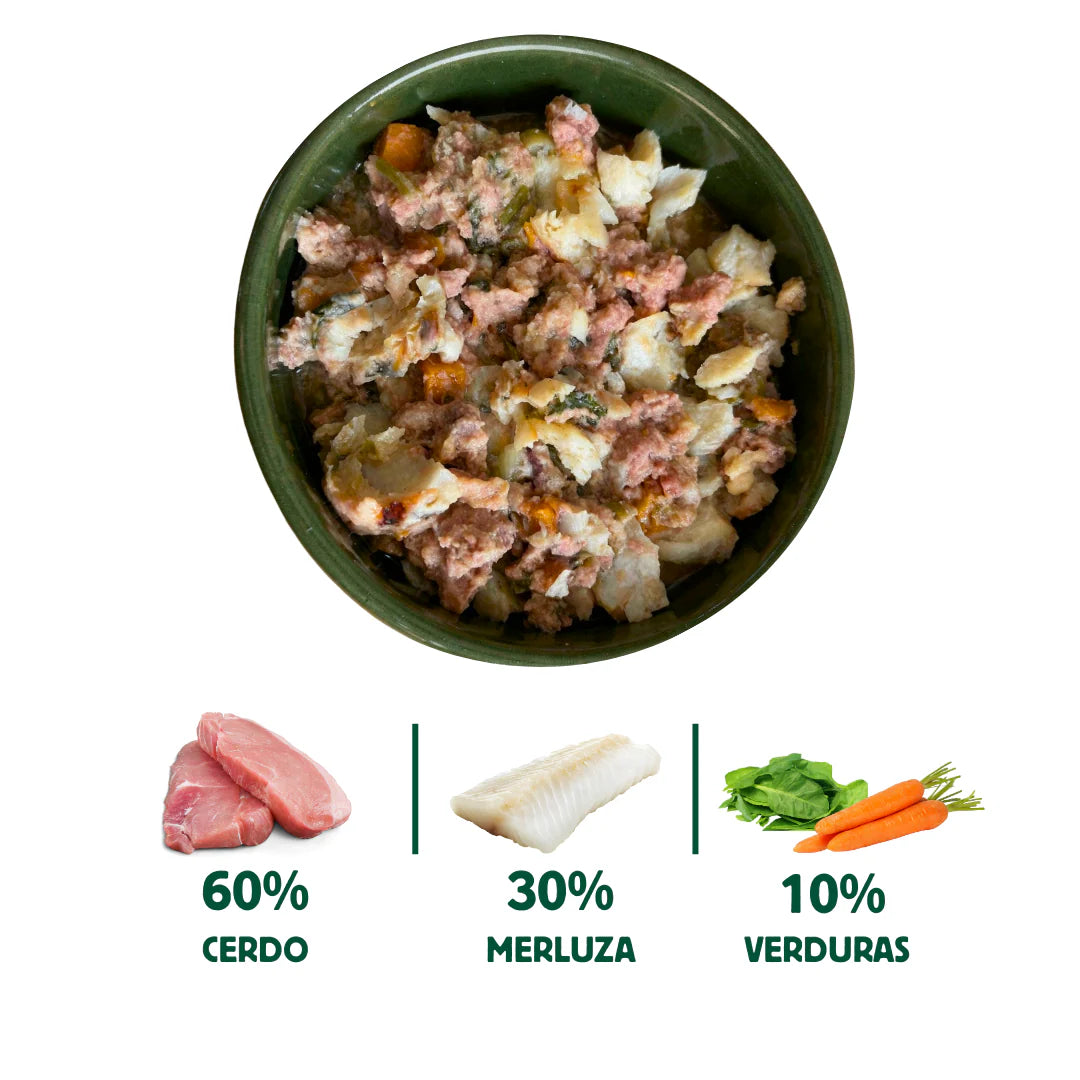 Lata de cerdo y merluza con verduras - Wild balance