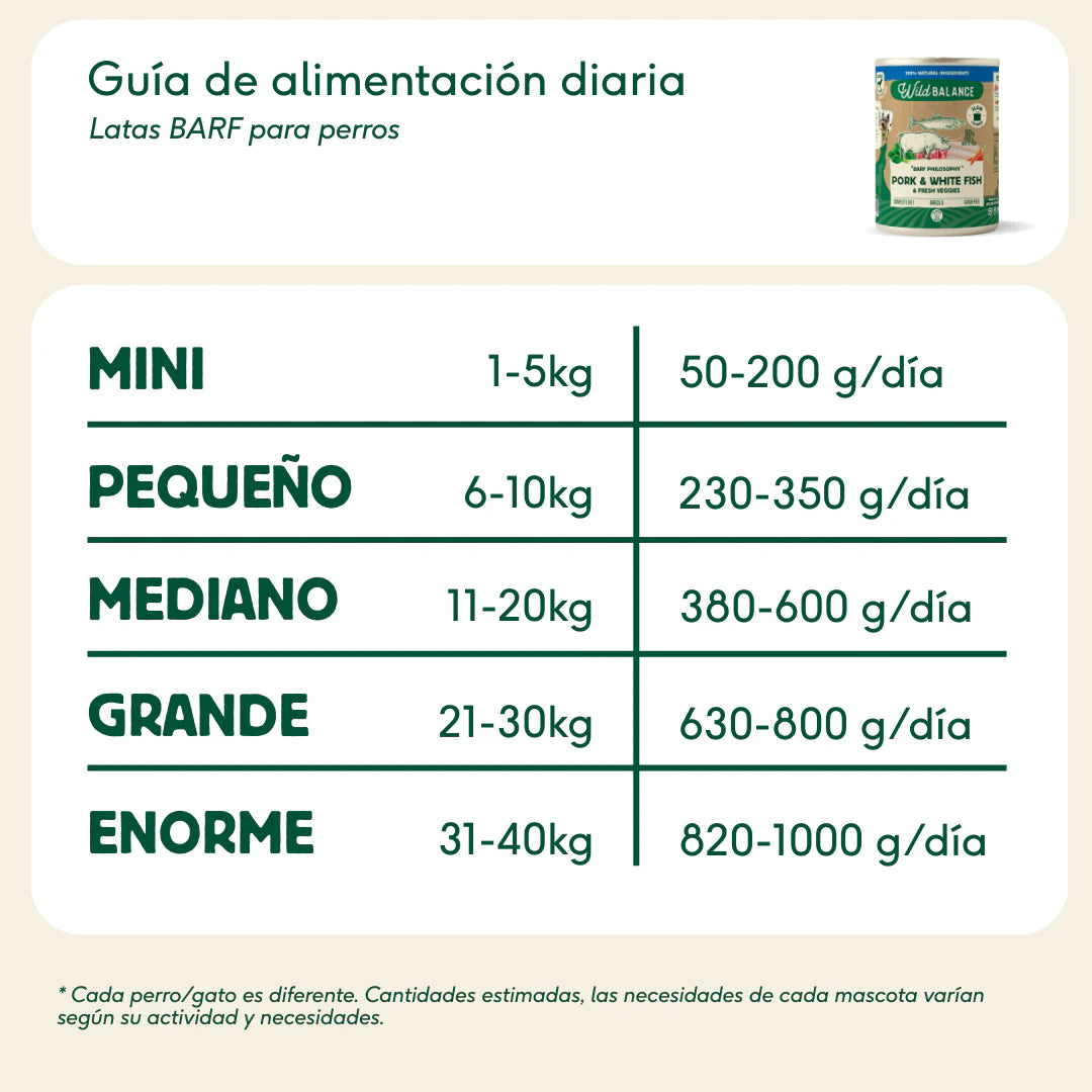 Lata de cerdo y merluza con verduras - Wild balance