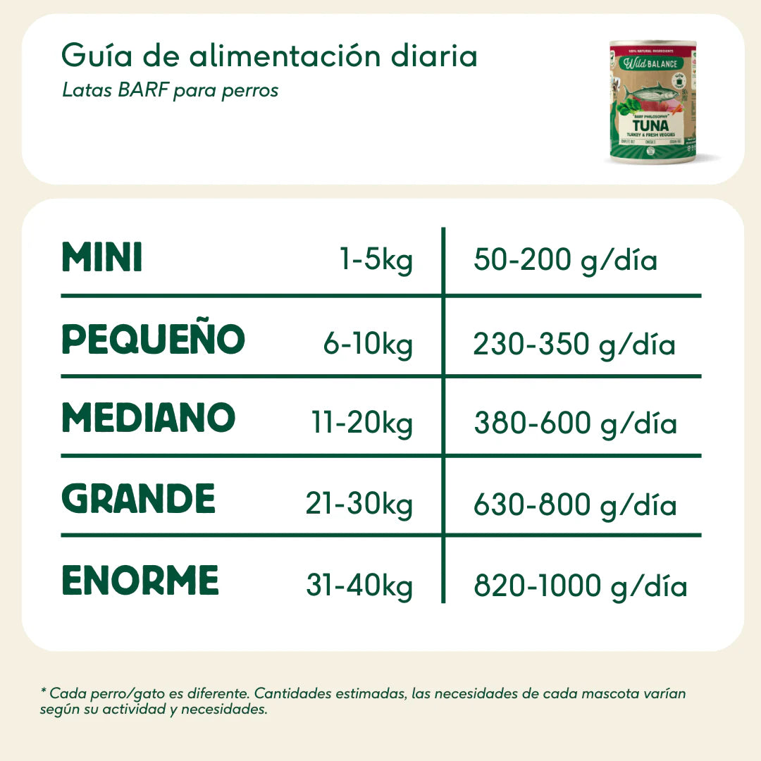 Lata de pavo y atún con verduras - Wild balance