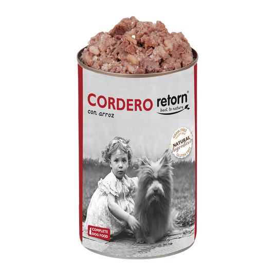 Retorn - Comida húmeda para Perros de Cordero con Arroz