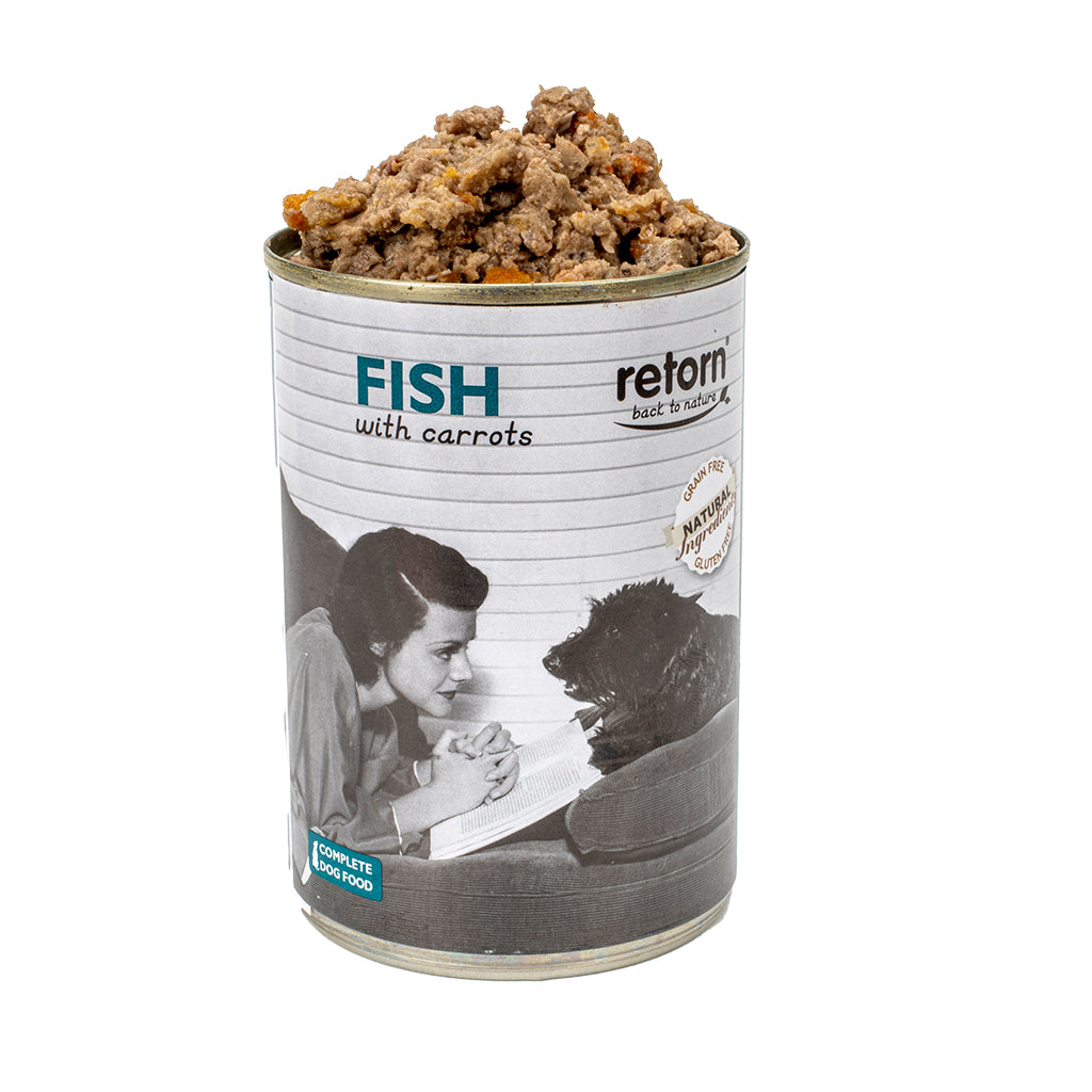 Retorn - Comida húmeda para perros de Pescado con Zanahorias