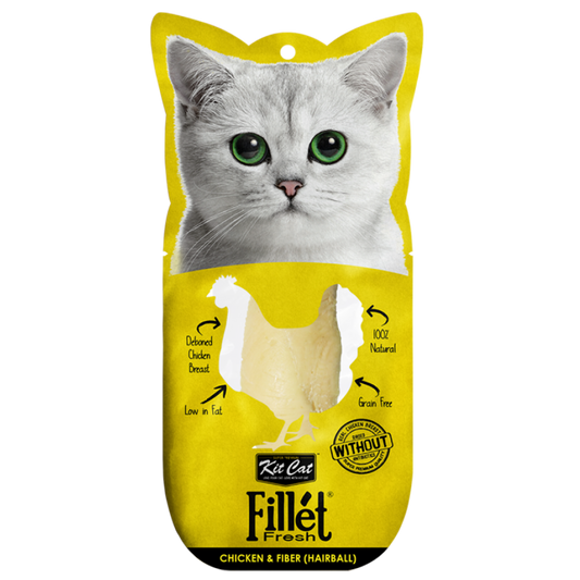 FilletFresh - Pollo y Fibra 30g Kit Cat