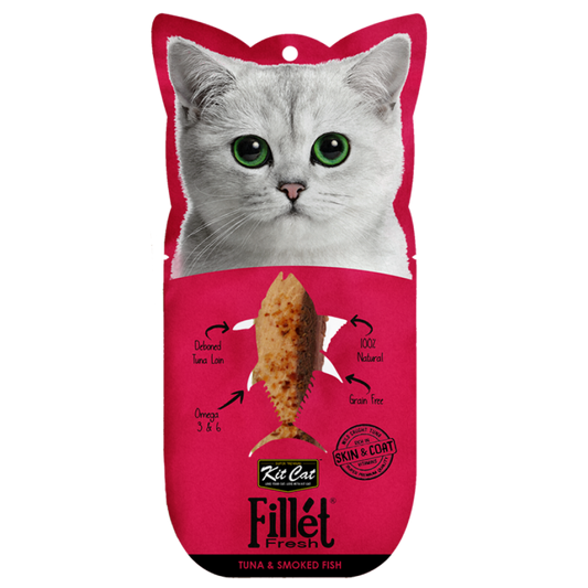 FilletFresh - Atun y Pescado Ahumado 30g Kit Cat