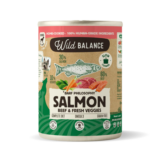 Lata de Salmon y ternera para perros - Wild Balance
