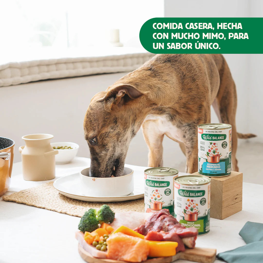 Lata completa Ragut Tradicional de Ternera y Pollo para Perros - Wild balance