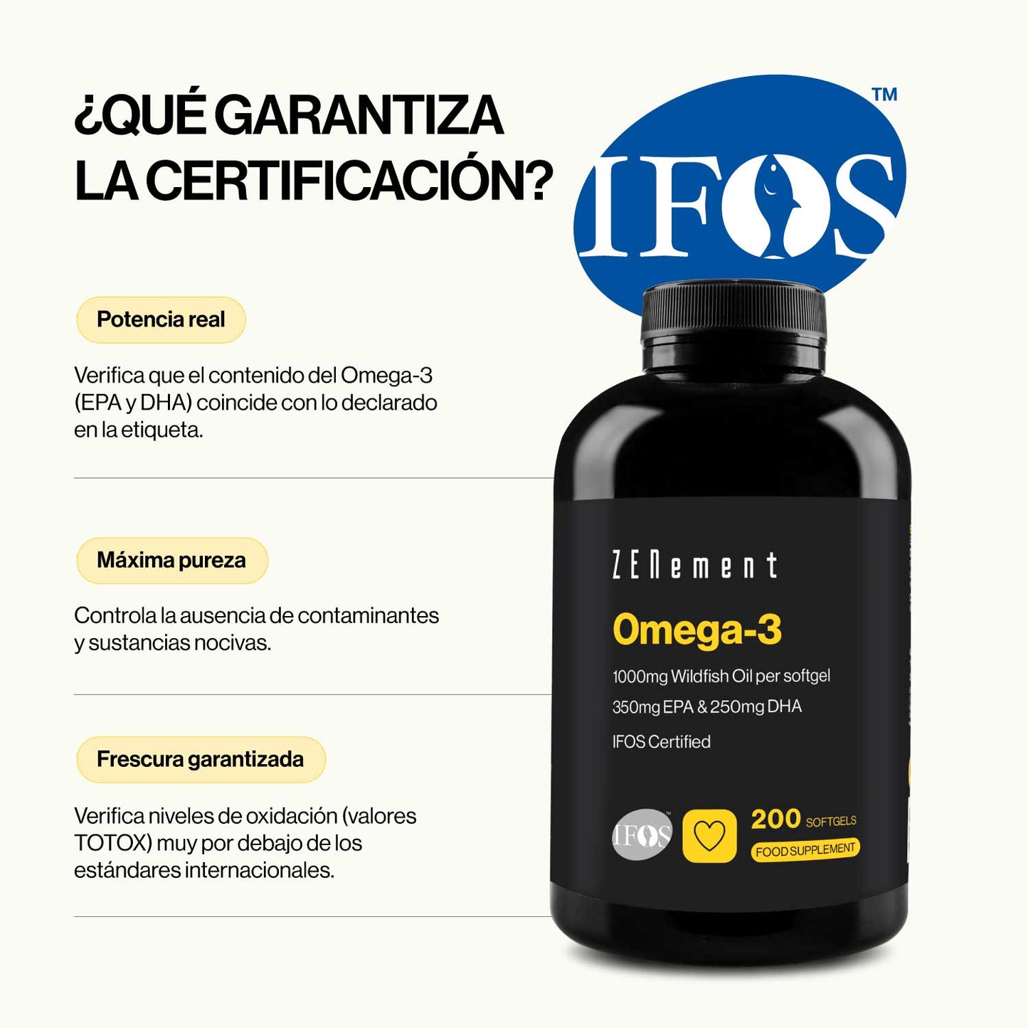 Omega 3 - ZENement - 200 cápsulas