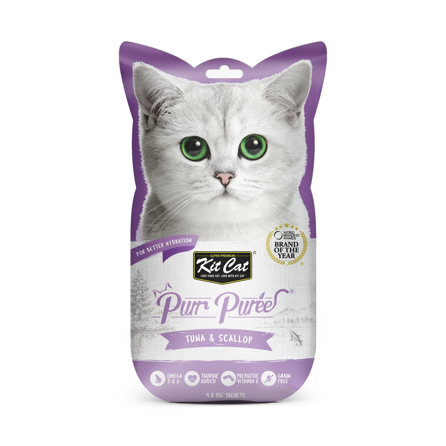 PurrPuree - Atún y Vieiras 60g Kit Cat