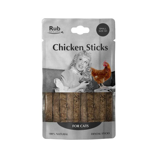 Rub Stick dental de pollo para GATOS - Small 1x1